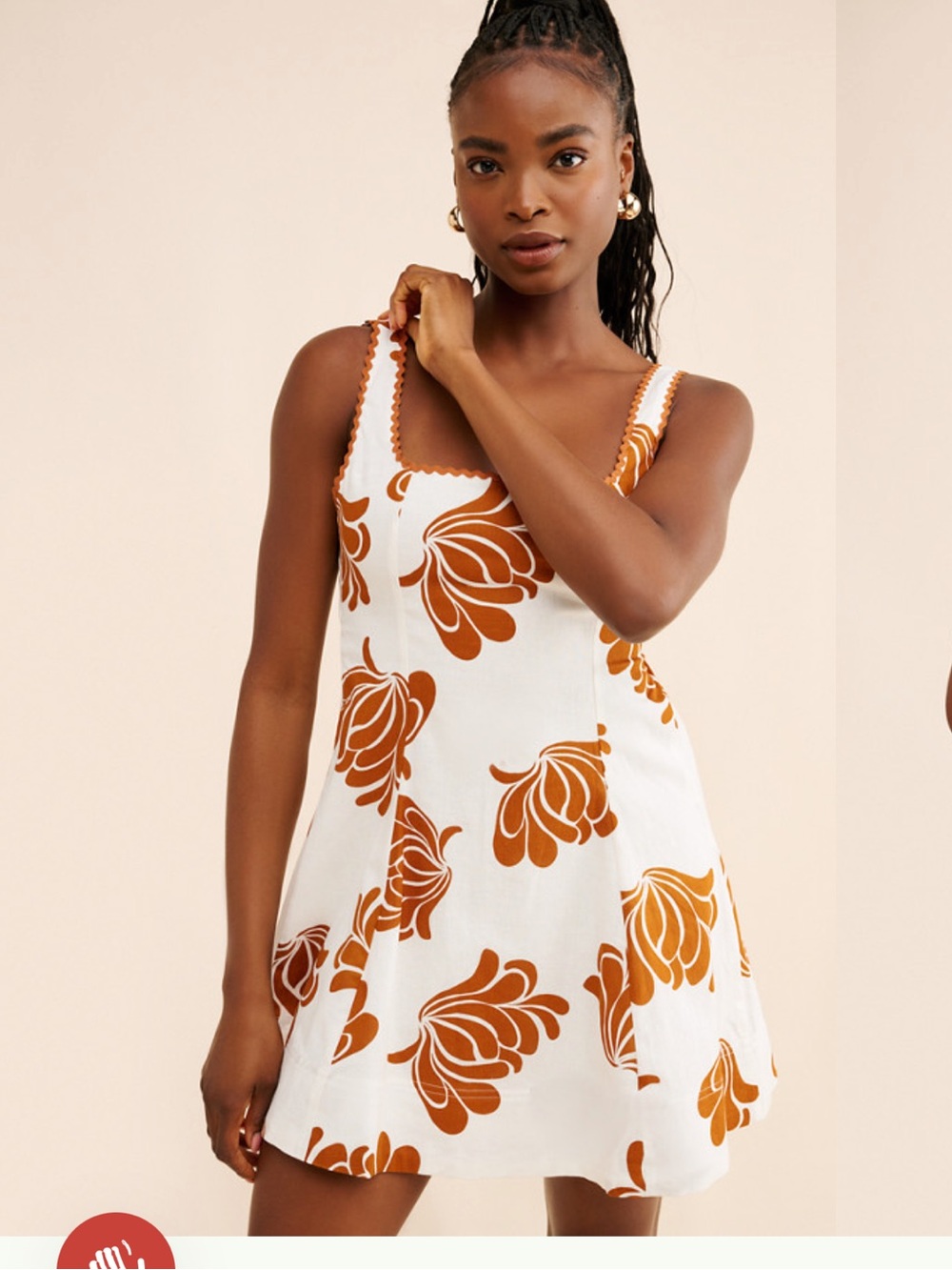 Kivari inza linen mini dress